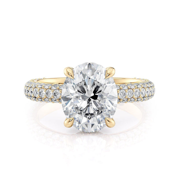MICHAEL M Engagement Rings Crown R812PV-3 Oval