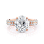MICHAEL M Engagement Rings Crown R818-3 Oval