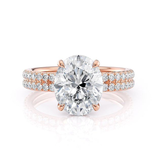 MICHAEL M Engagement Rings Crown R818-3 Oval