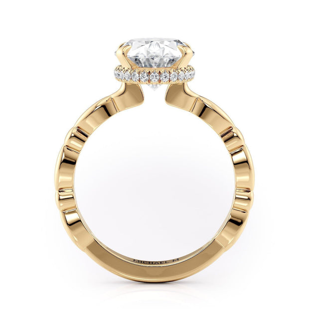 MICHAEL M Engagement Rings Crown R829-3 Oval