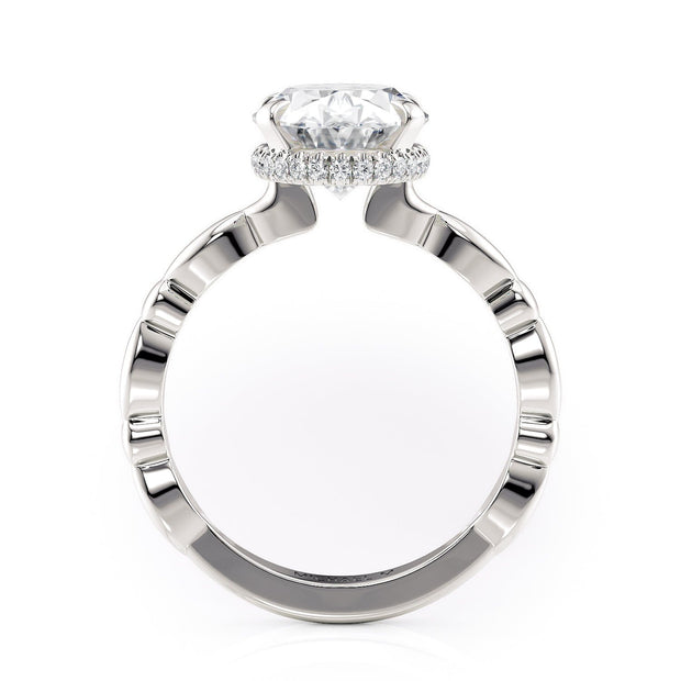 MICHAEL M Engagement Rings Crown R829-3 Oval