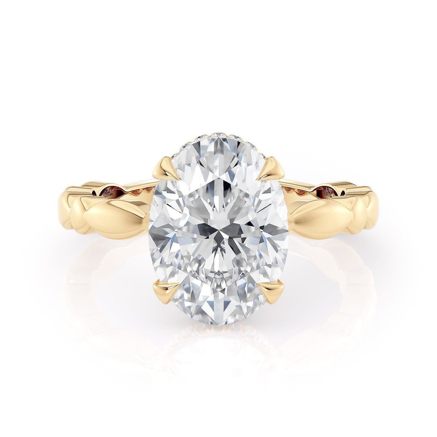 MICHAEL M Engagement Rings Crown R829-3 Oval