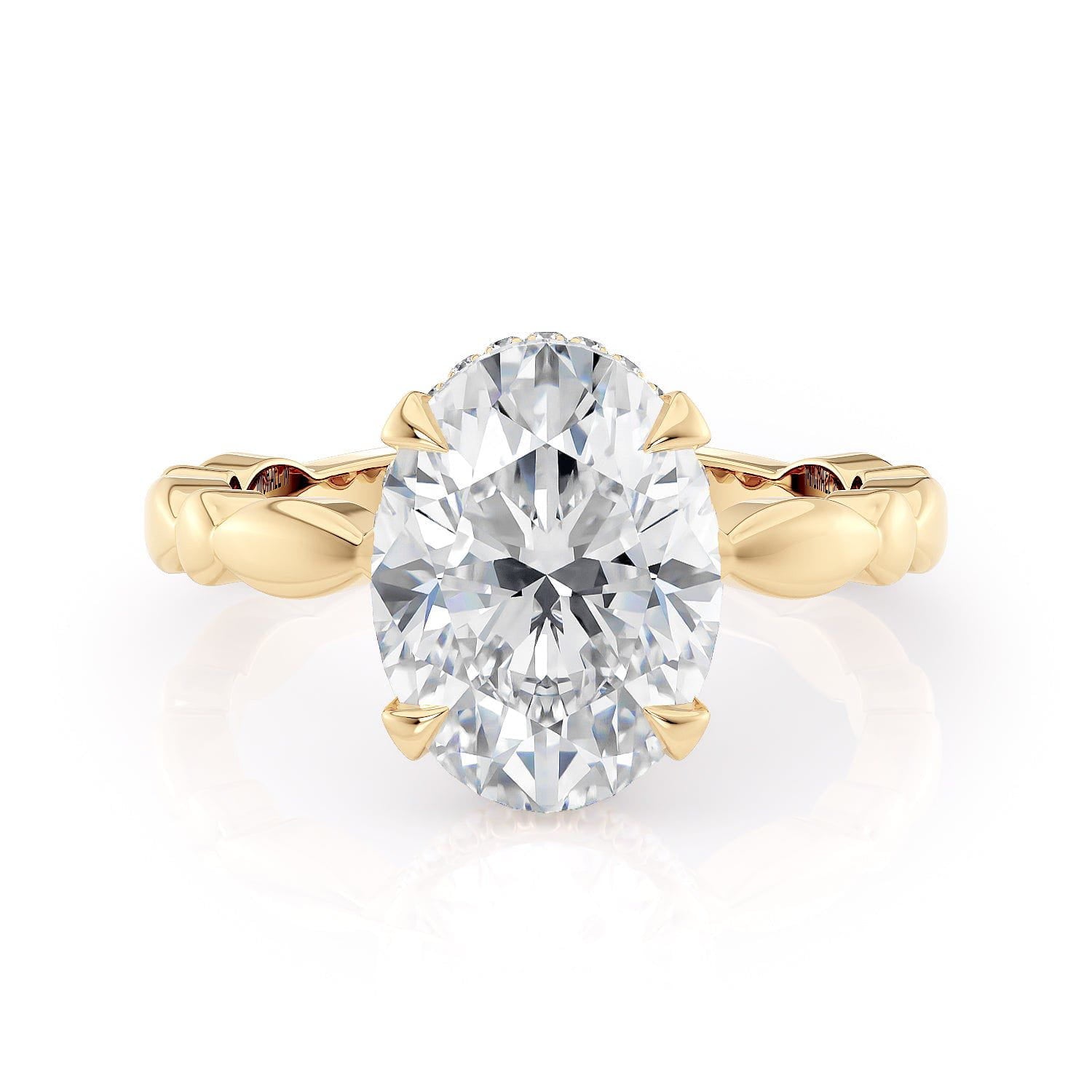 MICHAEL M Engagement Rings Crown R829-3 Oval