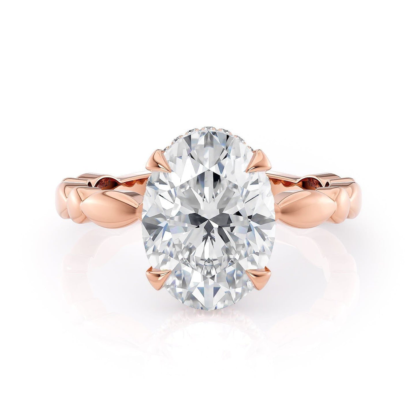 MICHAEL M Engagement Rings Crown R829-3 Oval