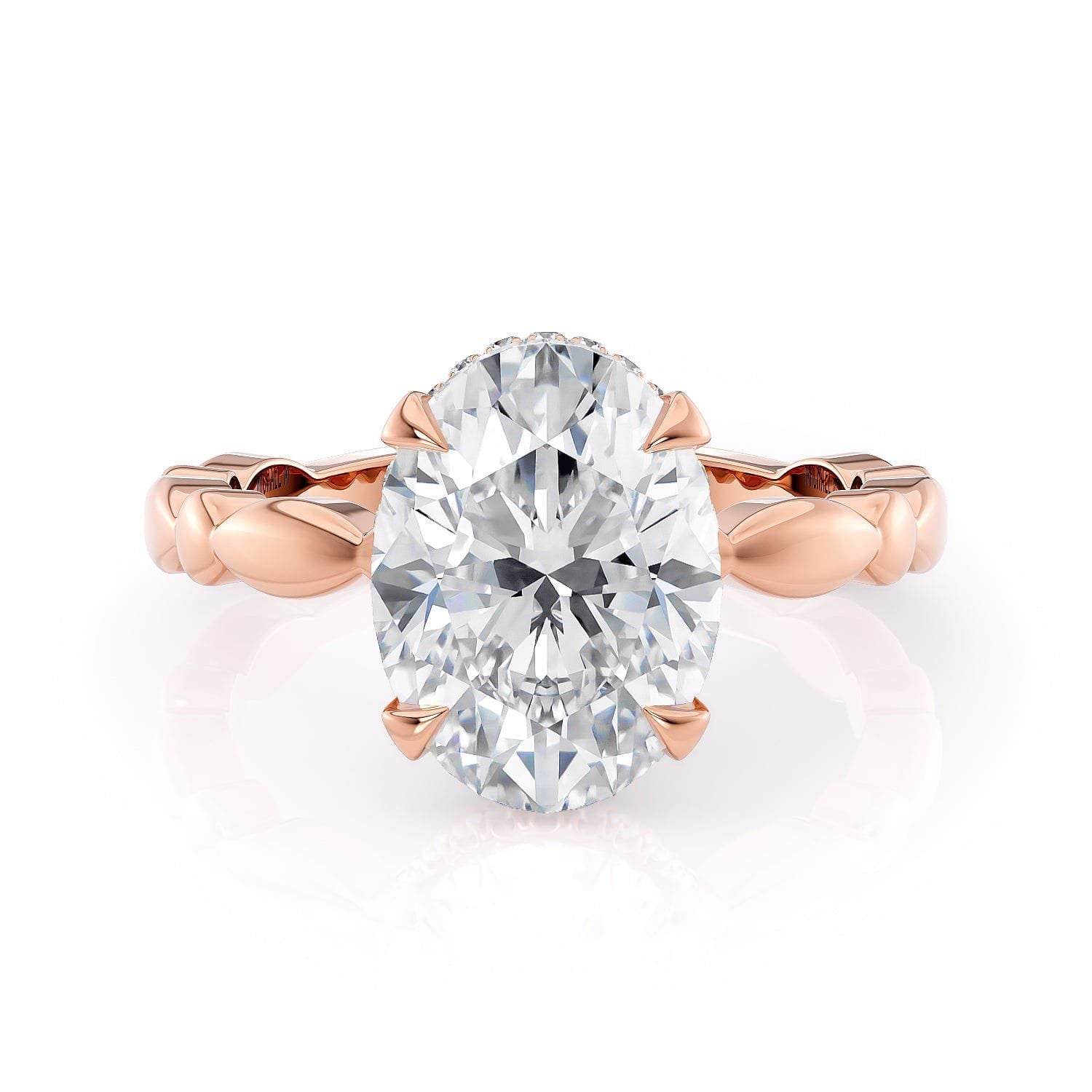 MICHAEL M Engagement Rings Crown R829-3 Oval