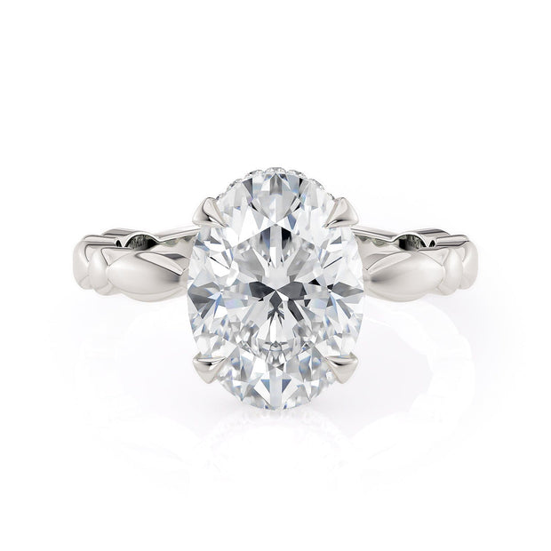 MICHAEL M Engagement Rings Crown R829-3 Oval