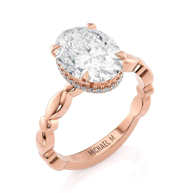 MICHAEL M Engagement Rings Crown R829-3 Oval