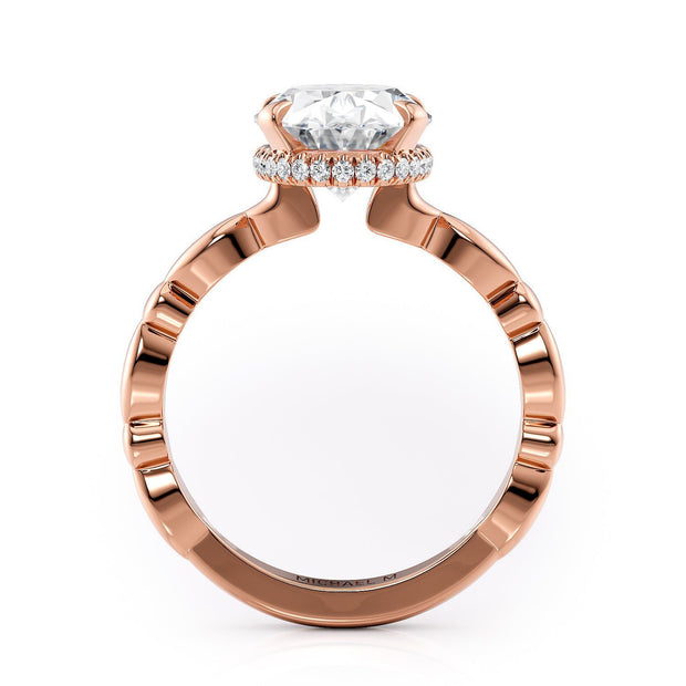 MICHAEL M Engagement Rings Crown R829-3 Oval