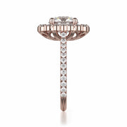 MICHAEL M Engagement Rings DEFINED R739 Brilliant Round with a Graduated Halo
