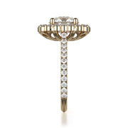 MICHAEL M Engagement Rings DEFINED R739 Brilliant Round with a Graduated Halo