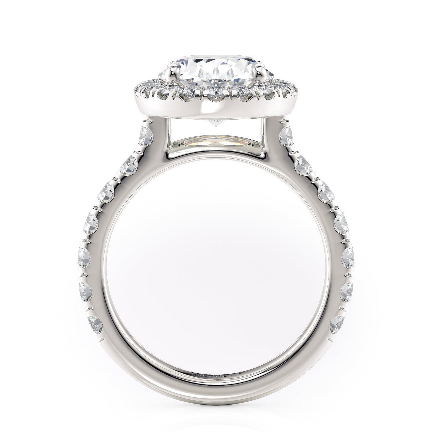 MICHAEL M Engagement Rings Europa R320L-3-OV