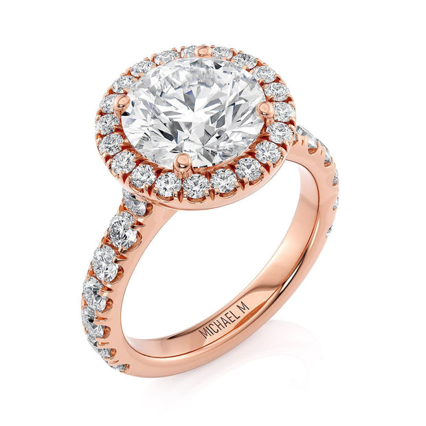 MICHAEL M Engagement Rings Europa R320L-3 Round