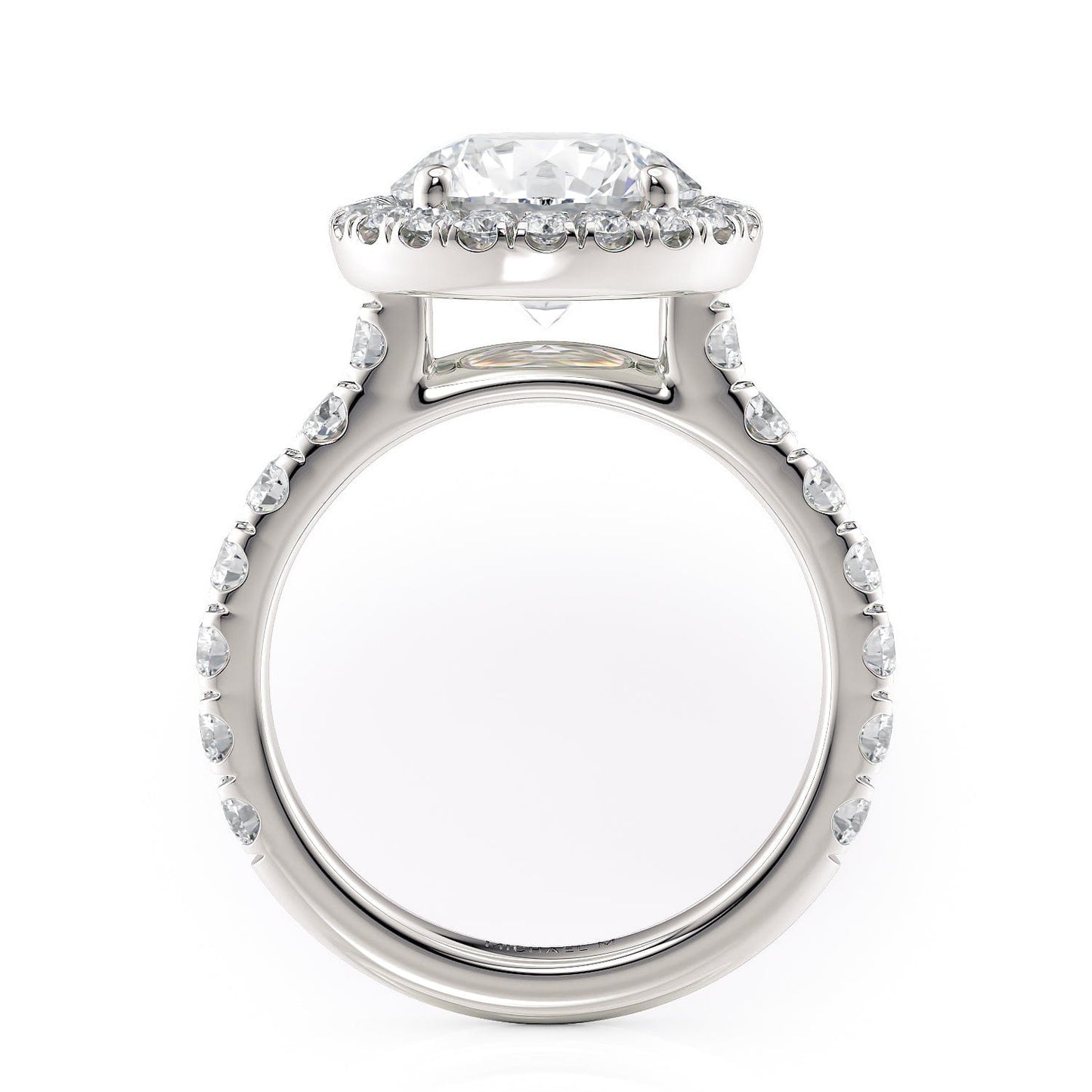 MICHAEL M Engagement Rings Europa R320L-3 Round