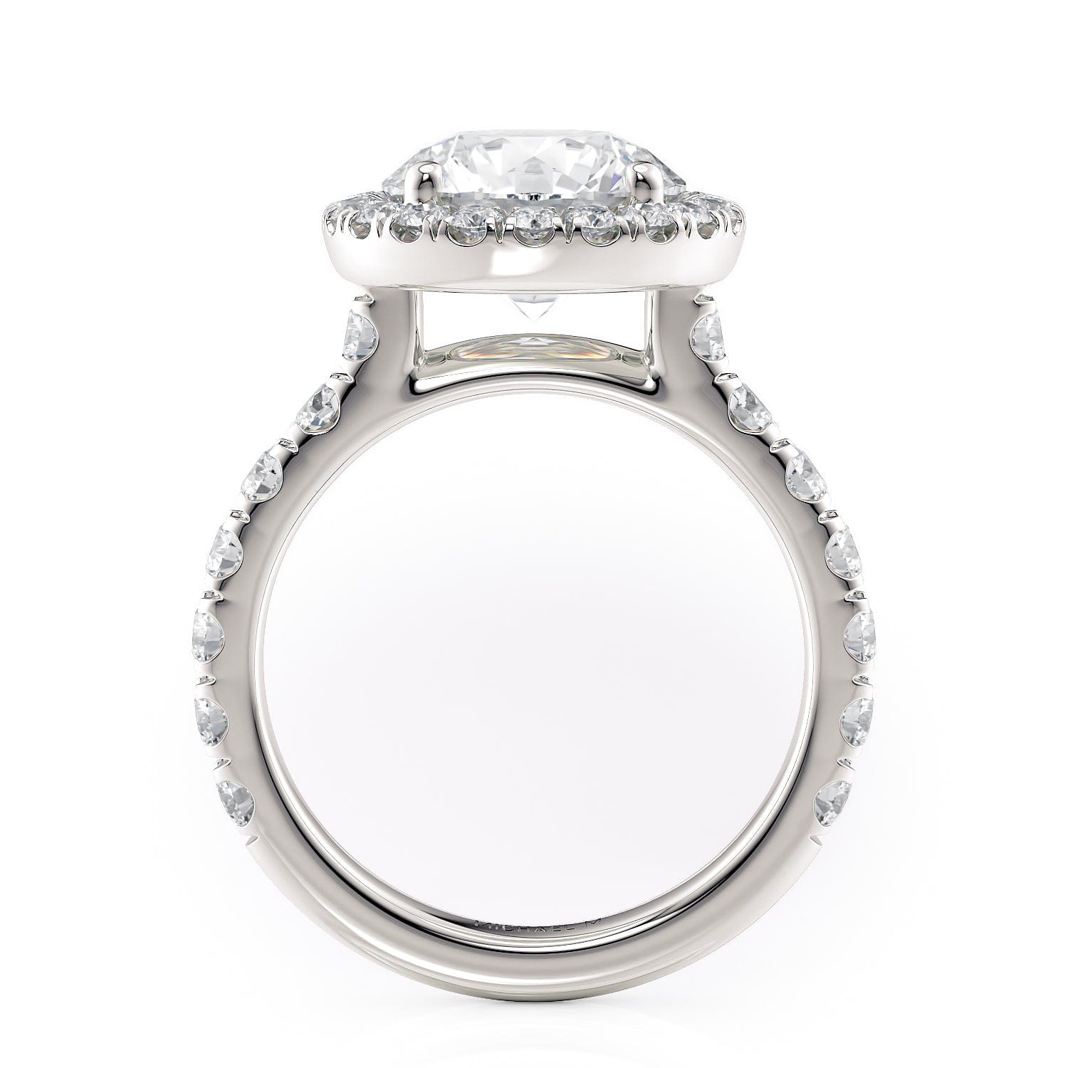 MICHAEL M Engagement Rings Europa R320L-3 Round