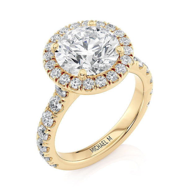 MICHAEL M Engagement Rings Europa R320L-3 Round