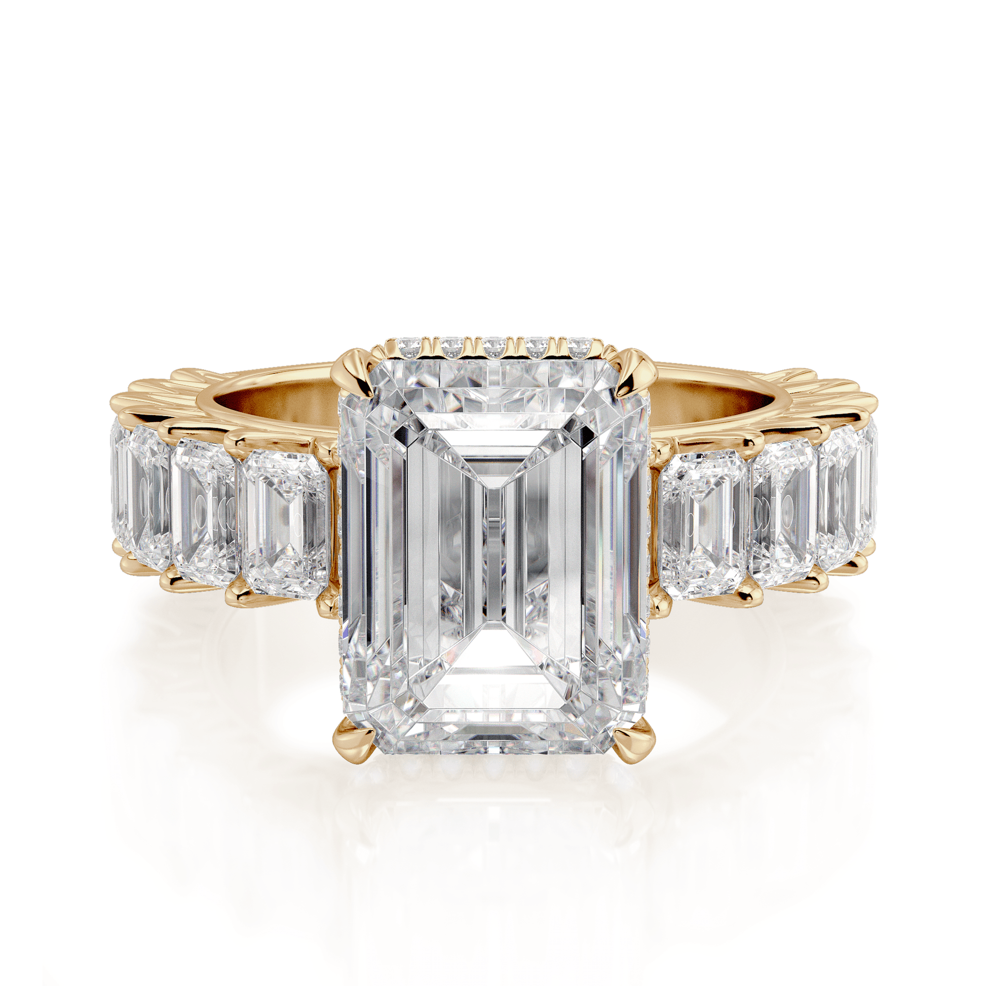 MICHAEL M Engagement Rings Meksian R904-3 Emerald