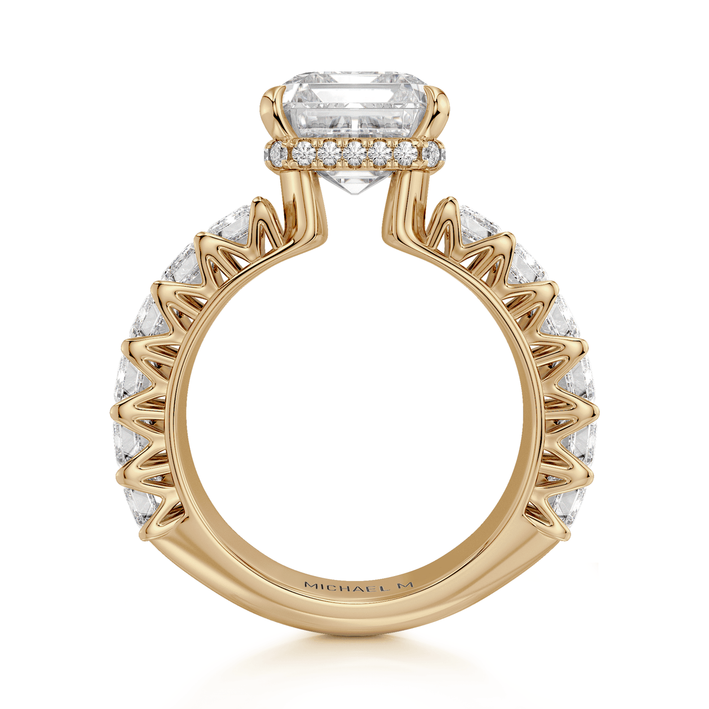MICHAEL M Engagement Rings Meksian R904-3 Emerald
