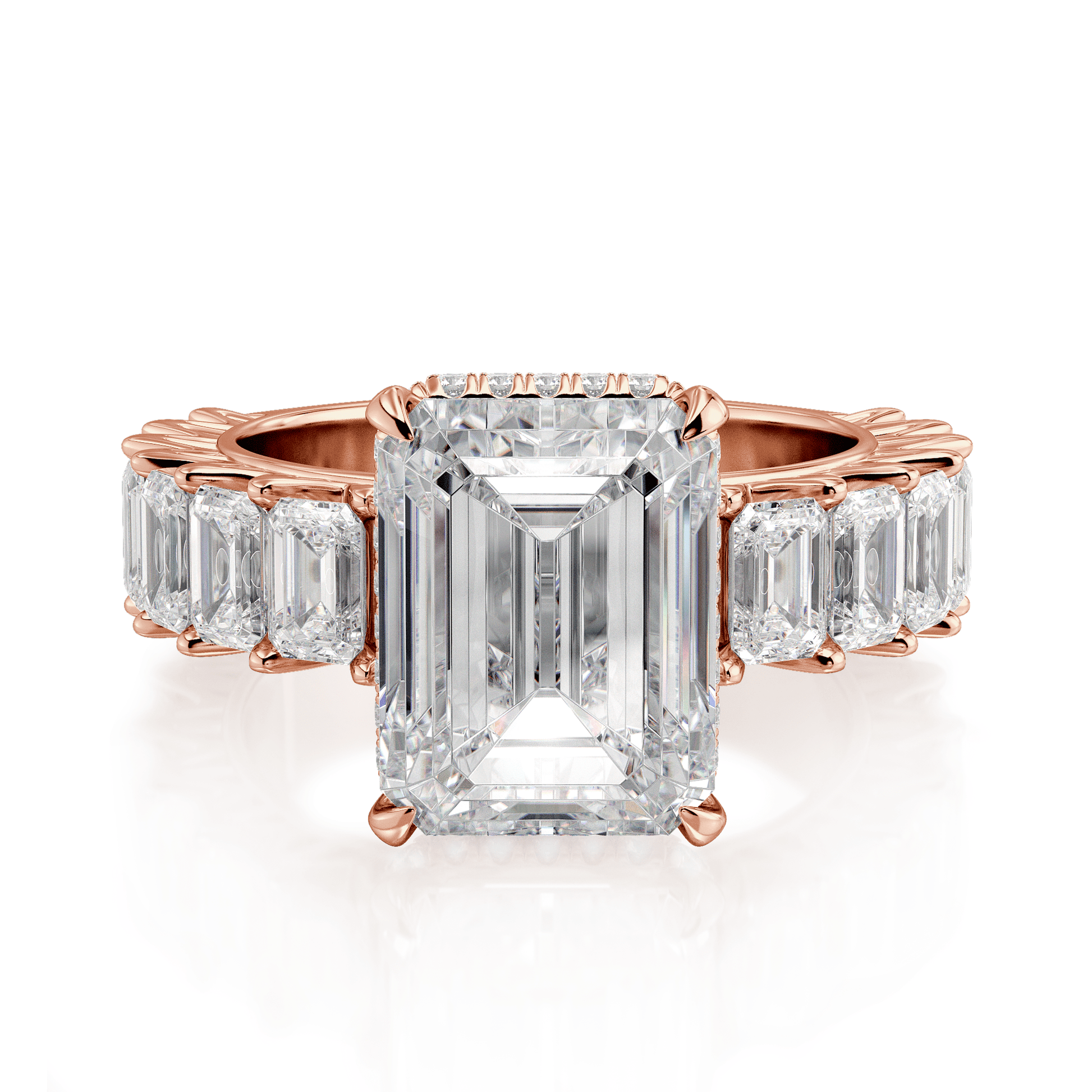 MICHAEL M Engagement Rings Meksian R904-3 Emerald