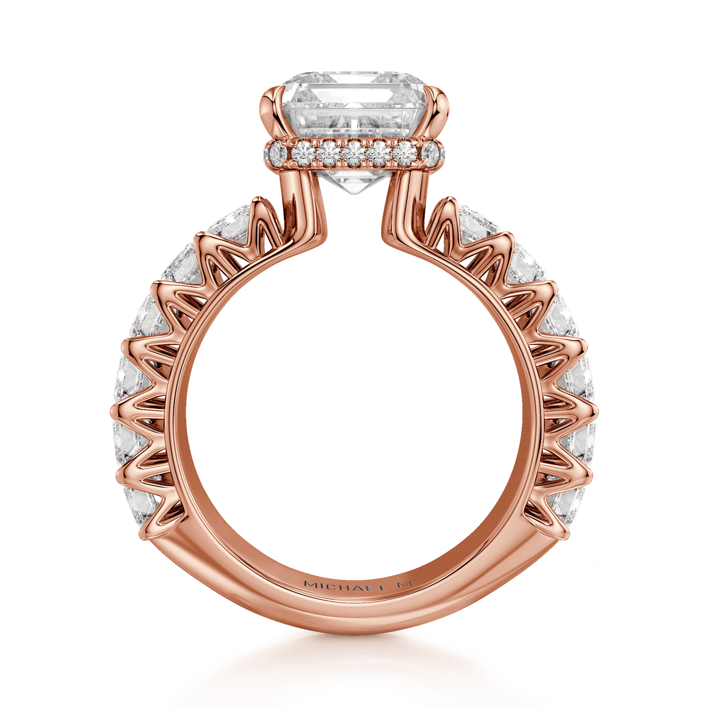 MICHAEL M Engagement Rings Meksian R904-3 Emerald