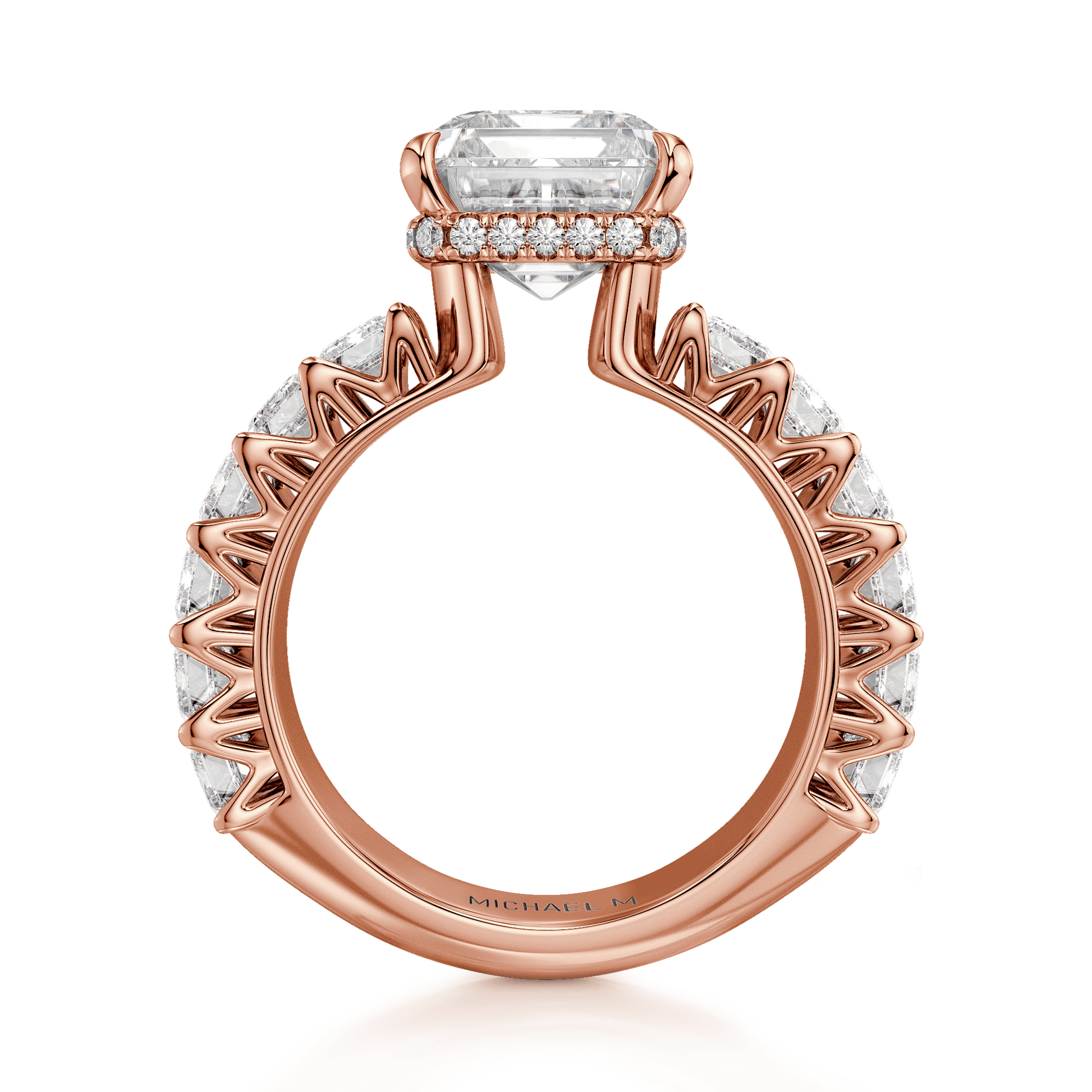 MICHAEL M Engagement Rings Meksian R904-3 Emerald