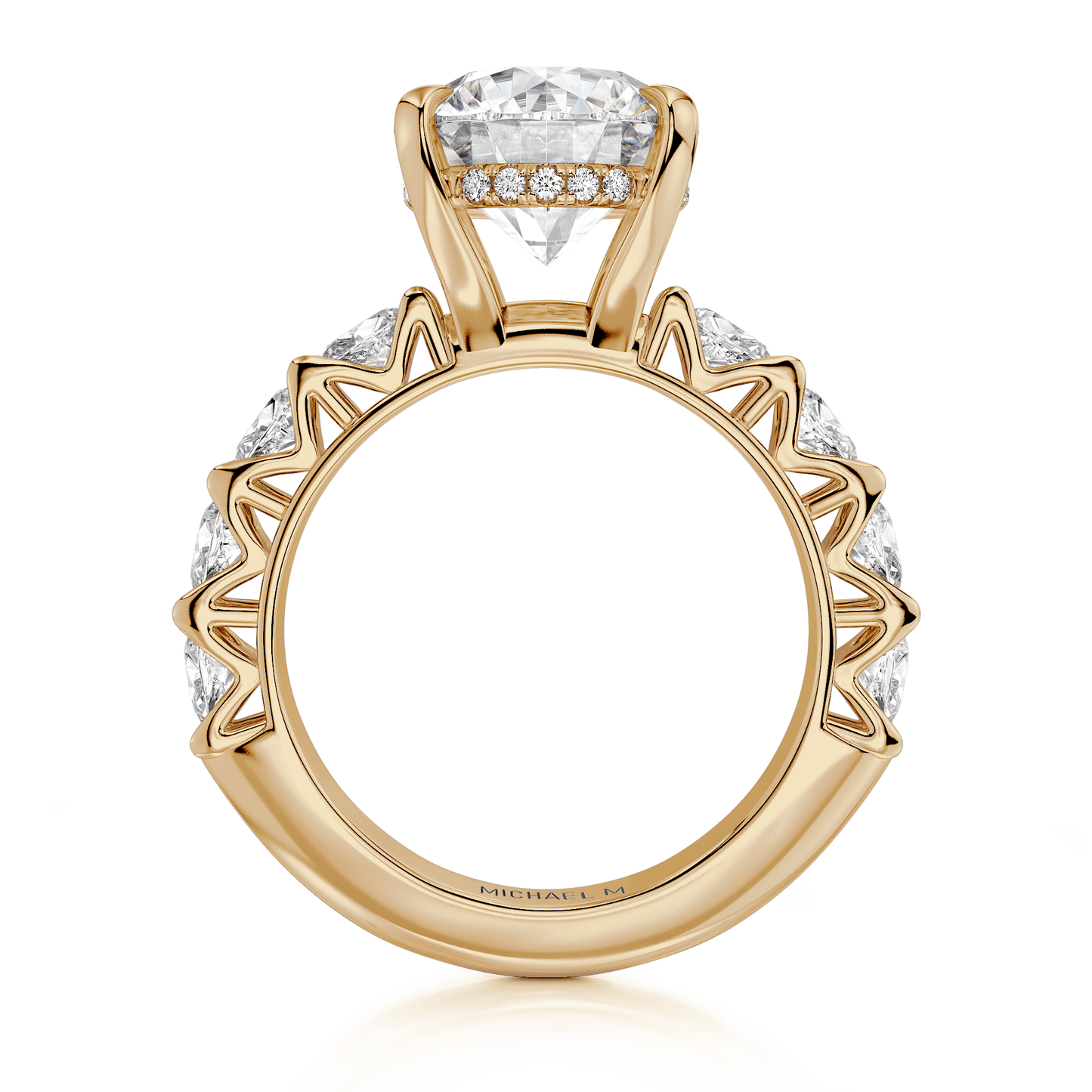 MICHAEL M Engagement Rings Meksian R905-3 Round