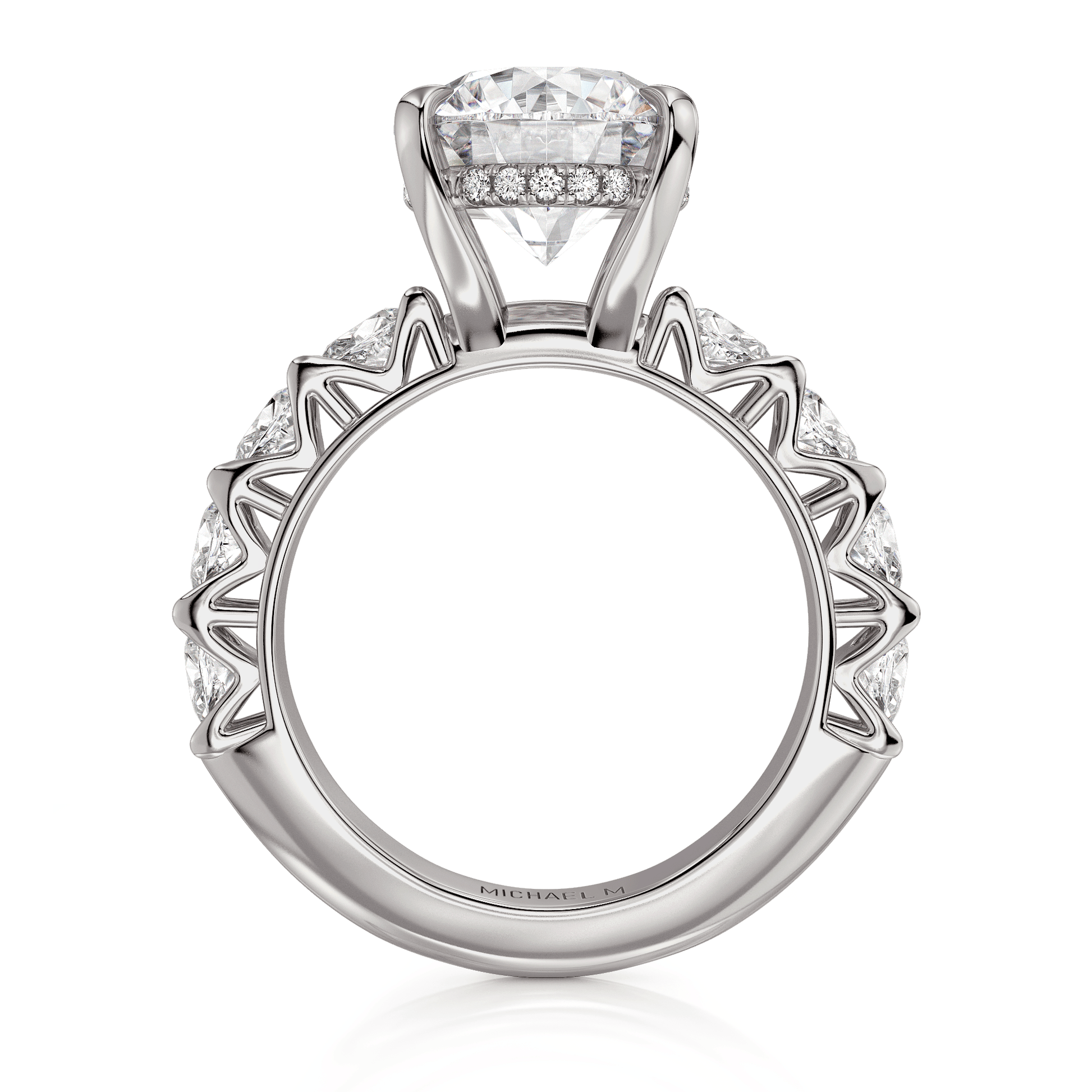 MICHAEL M Engagement Rings Meksian R905-3 Round