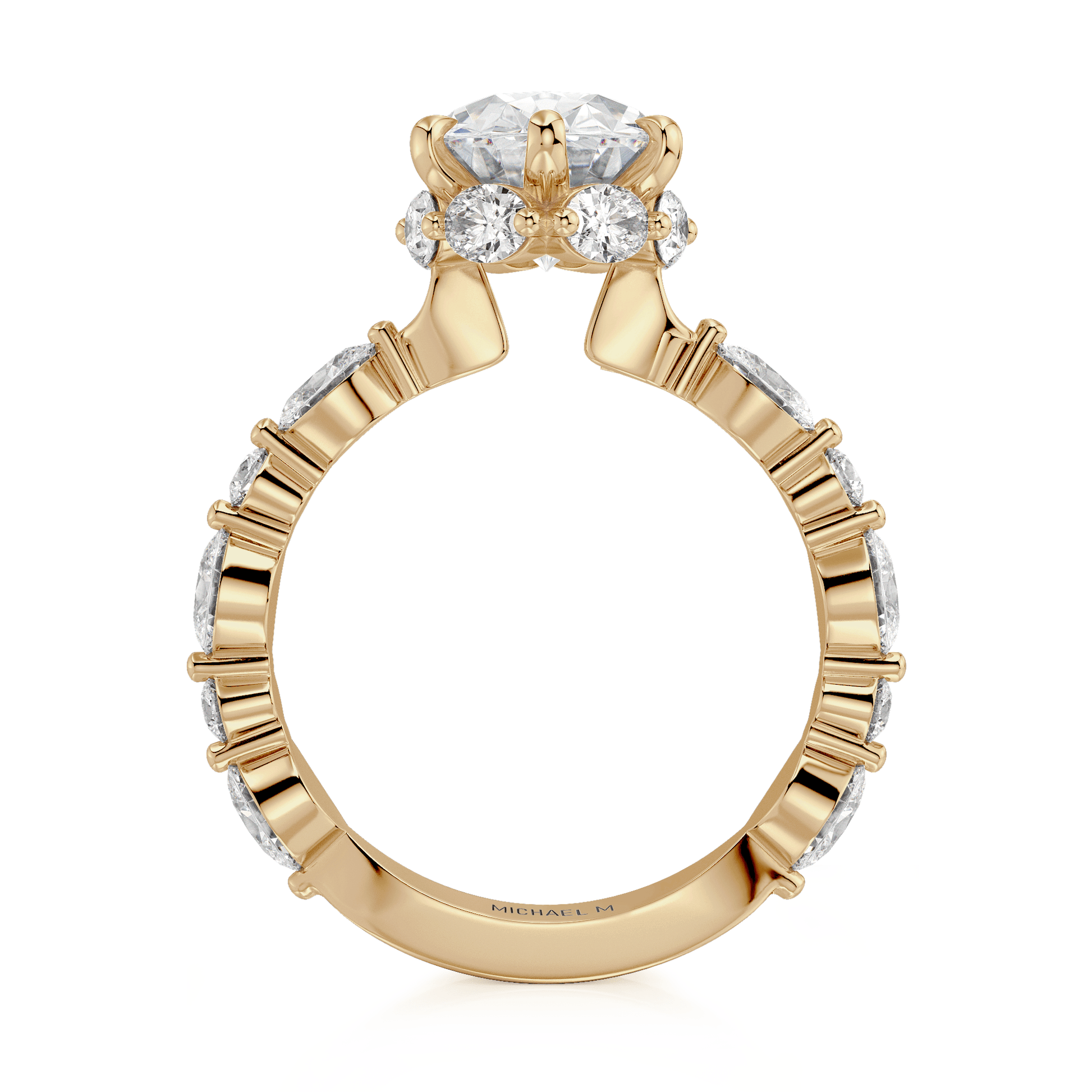 MICHAEL M Engagement Rings Monarch R833-3 Oval