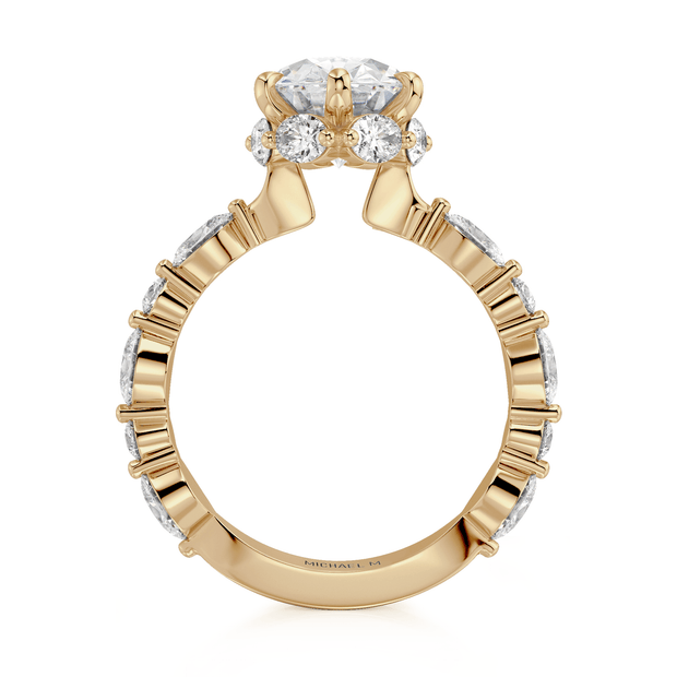 MICHAEL M Engagement Rings Monarch R833-3 Oval