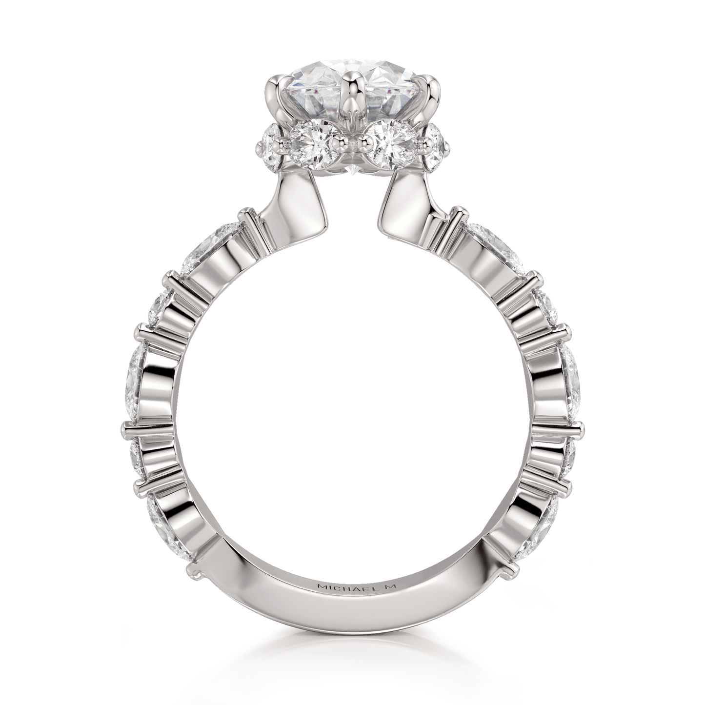MICHAEL M Engagement Rings Monarch R833-3 Oval
