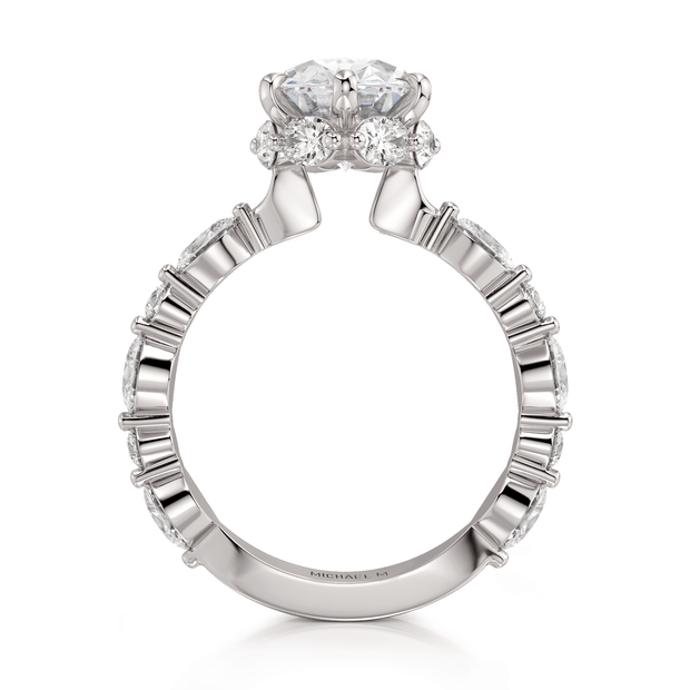 MICHAEL M Engagement Rings Monarch R833-3 Oval