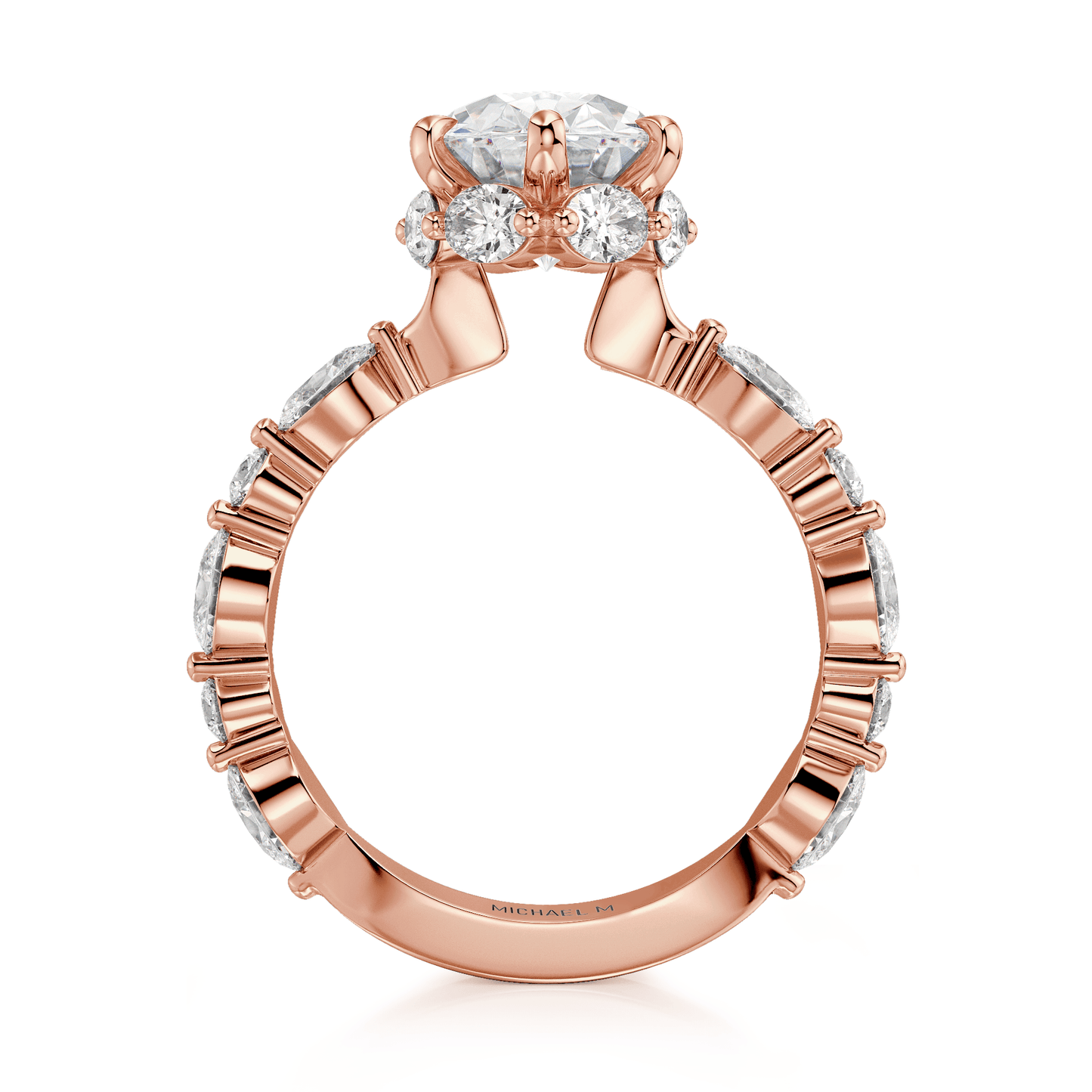 MICHAEL M Engagement Rings Monarch R833-3 Oval