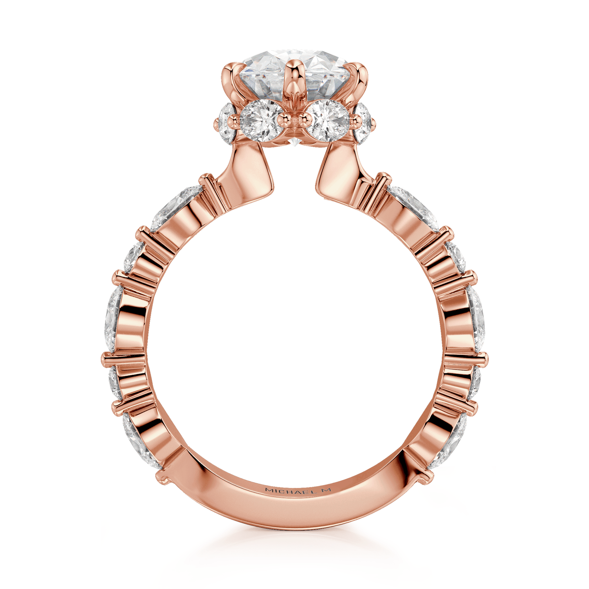 MICHAEL M Engagement Rings Monarch R833-3 Oval