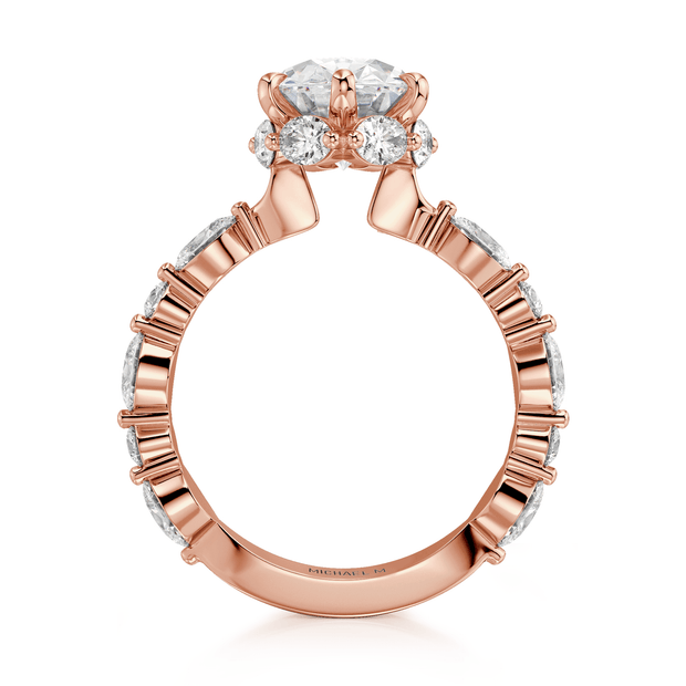 MICHAEL M Engagement Rings Monarch R833-3 Oval