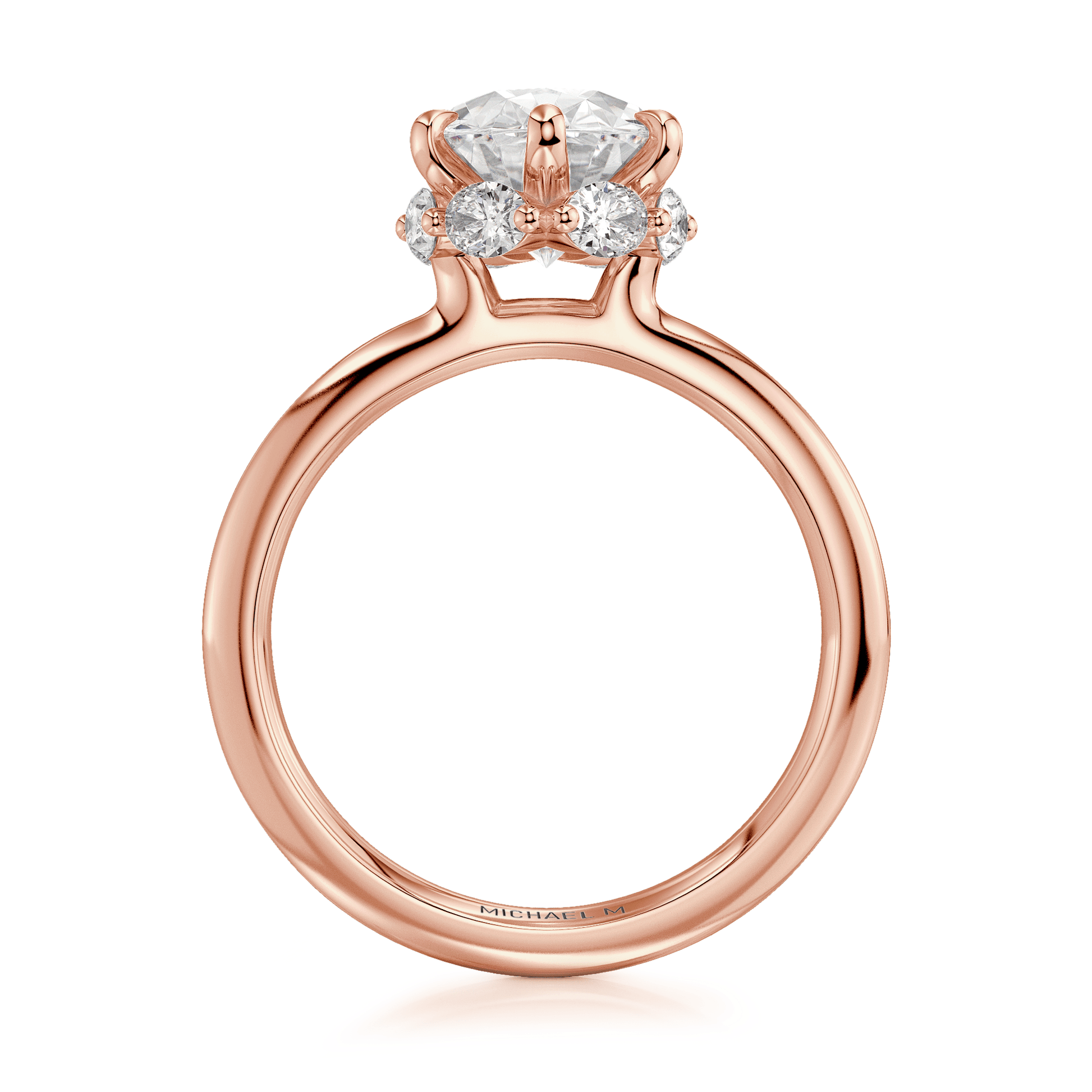MICHAEL M Engagement Rings Monarch R834-3 Oval