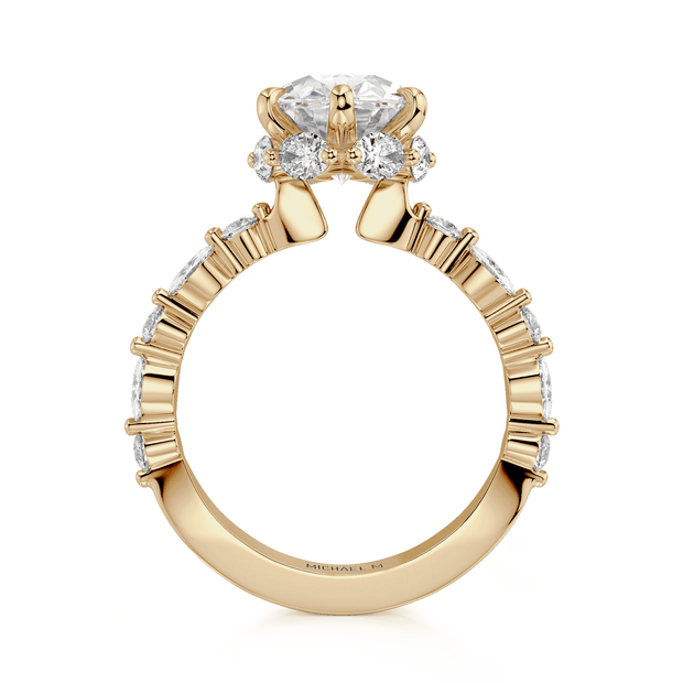 MICHAEL M Engagement Rings Monarch R837-3 Oval