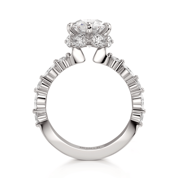 MICHAEL M Engagement Rings Monarch R837-3 Oval