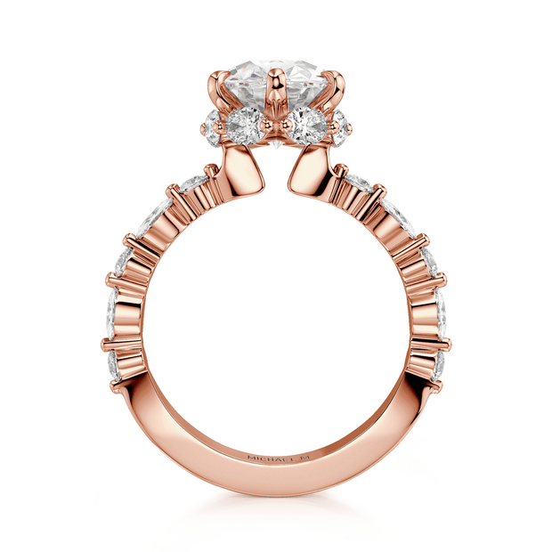 MICHAEL M Engagement Rings Monarch R837-3 Oval