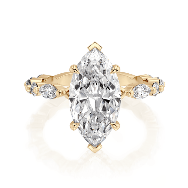 MICHAEL M Engagement Rings Montage R802-3 Marquise