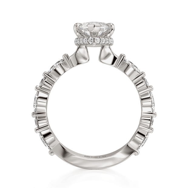 MICHAEL M Engagement Rings Montage R802-3 Marquise