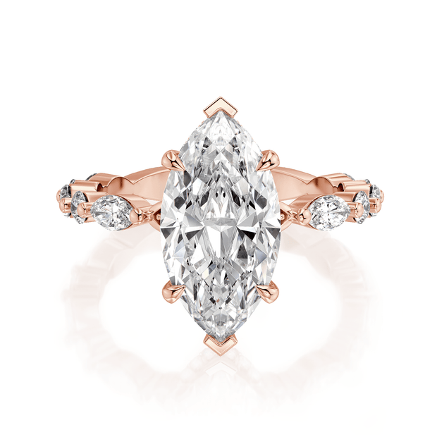 MICHAEL M Engagement Rings Montage R802-3 Marquise