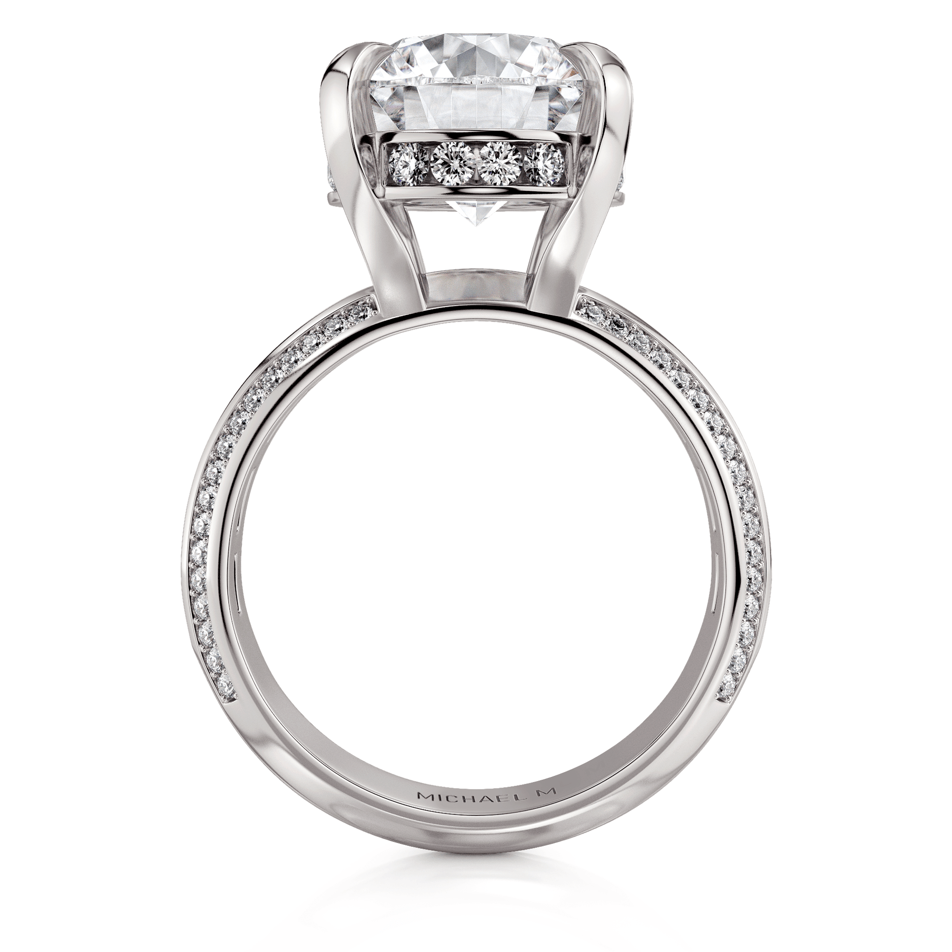 MICHAEL M Engagement Rings Montage R835-4 Round