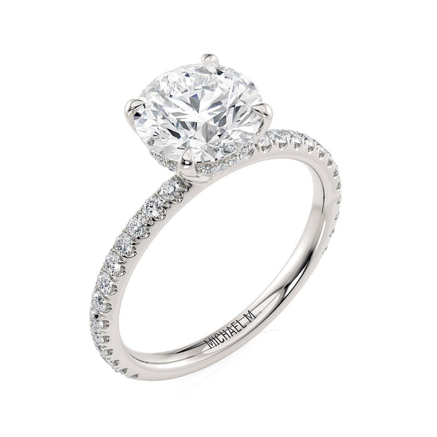 MICHAEL M Engagement Rings Platinum Crown R706-1.5 Round R706-1.5P