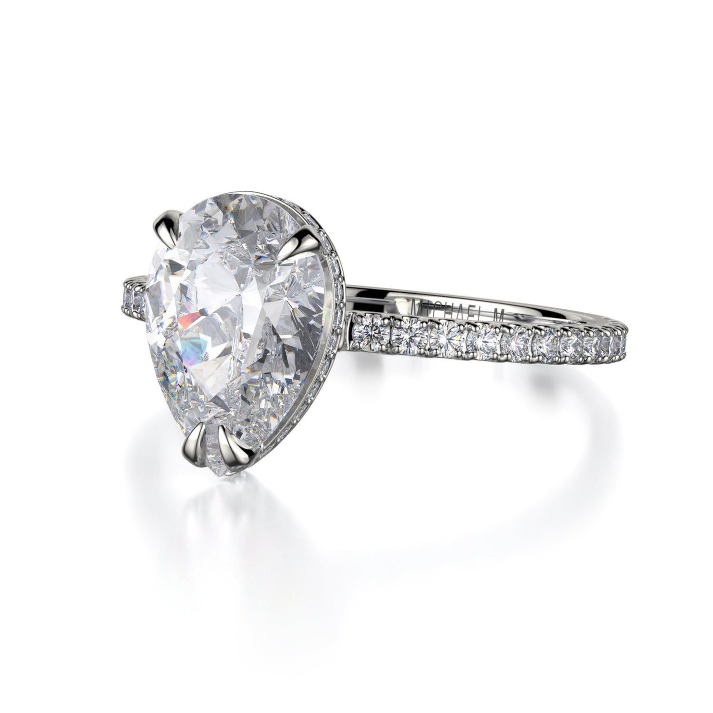 MICHAEL M Engagement Rings Platinum Crown R715-2PR R715-2PRP