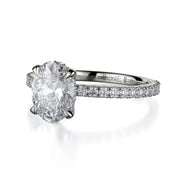 MICHAEL M Engagement Rings Platinum Crown R753-2