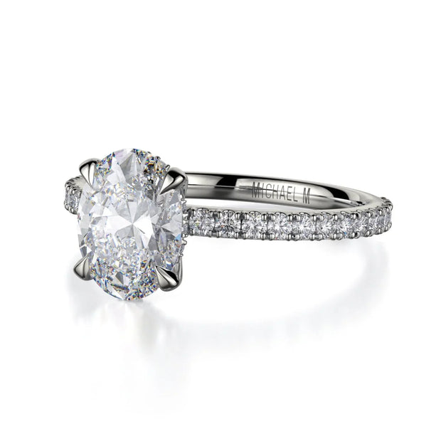 MICHAEL M Engagement Rings Platinum Crown R753-2