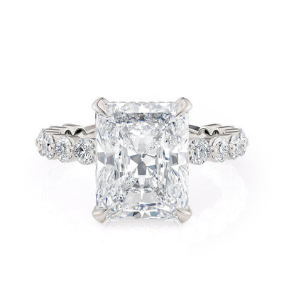 MICHAEL M Engagement Rings Platinum Crown R782-3 Radiant