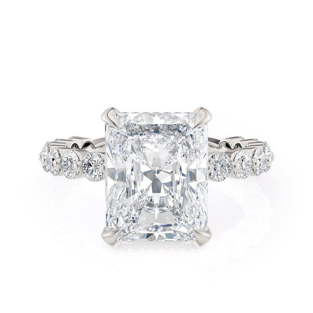 MICHAEL M Engagement Rings Platinum Crown R782-3 Radiant