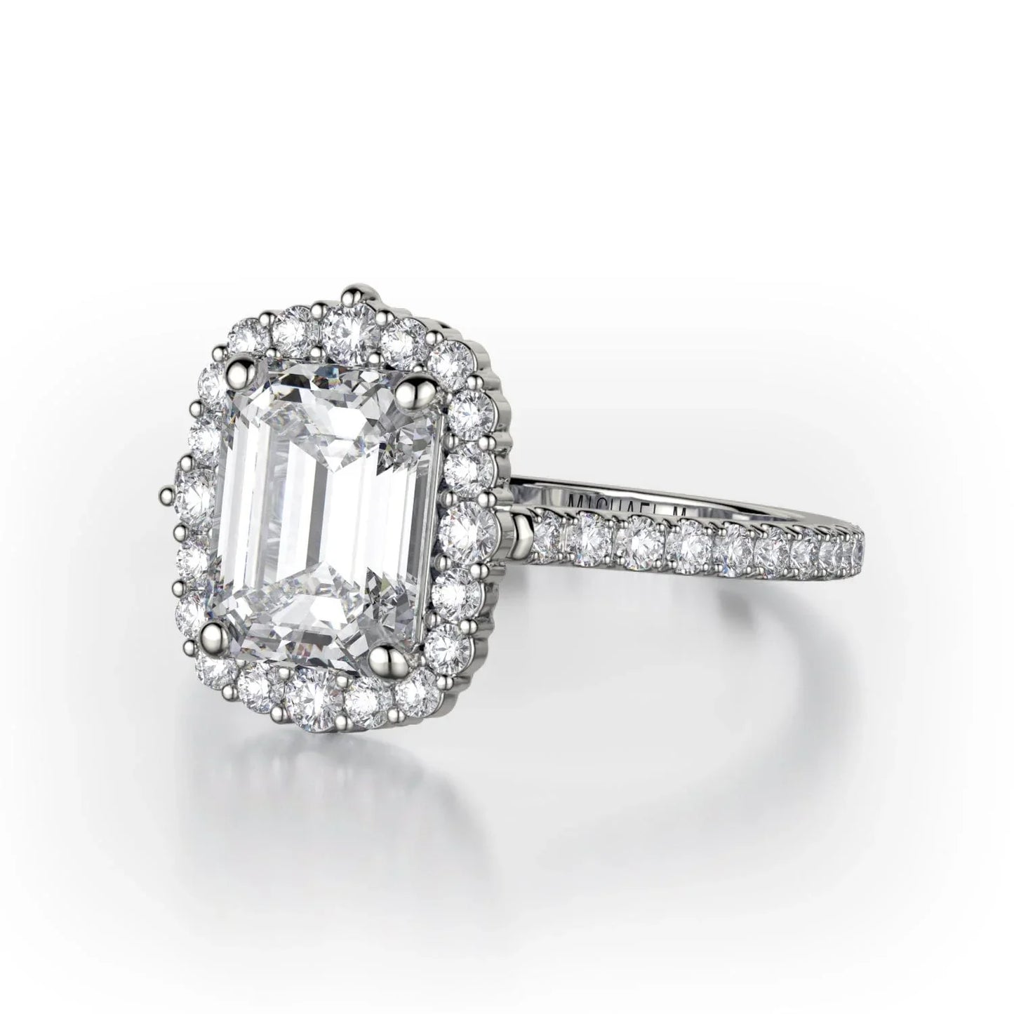 MICHAEL M Engagement Rings Platinum Defined R739-2EM R739-2EM-PT