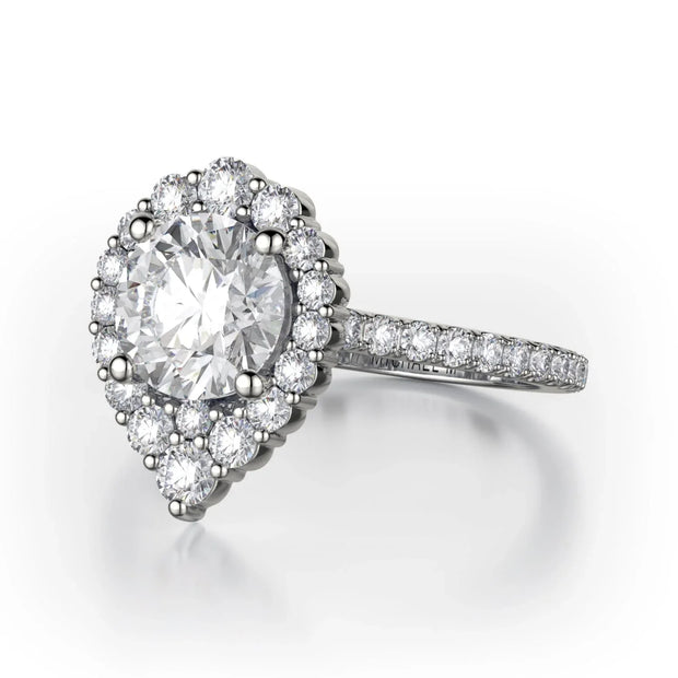 MICHAEL M Engagement Rings Platinum Defined R785-2 R785-2PT