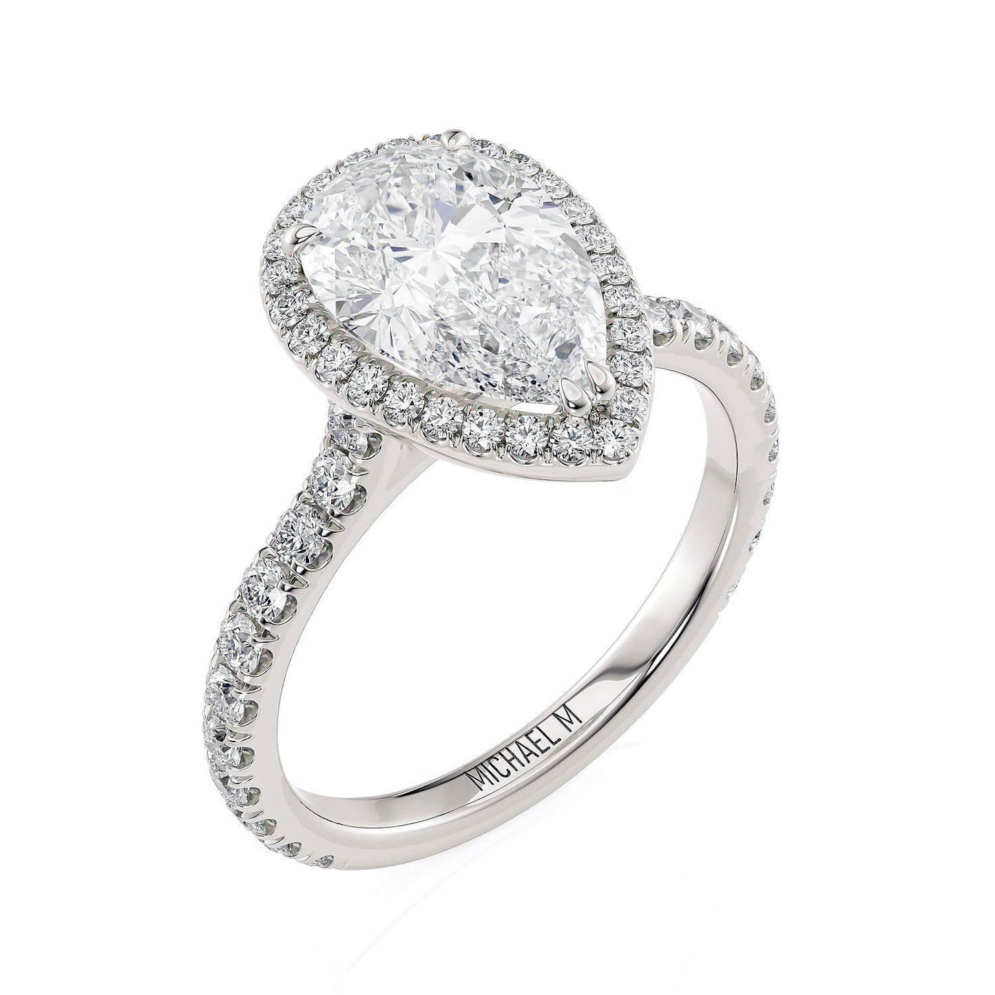 MICHAEL M Engagement Rings Platinum Europa R320S-2PR R320S-2PR-PT